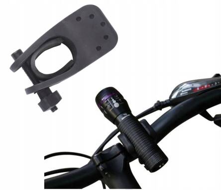 UCHWYT DO LATARKI ROWERU NA ROWER HULAJNOGĘ MOCNY UNIWERSALNY ROWEROWY V3
