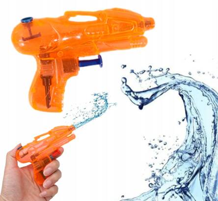 PISTOLET NA WODĘ BROŃ WODNA SIKAWKA NA PLAŻĘ ZABAWKA WODNA MINI