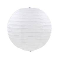 BIAŁY PAPIEROWY KLOSZ ABAŻUR LAMPION ŚLUB 35 cm